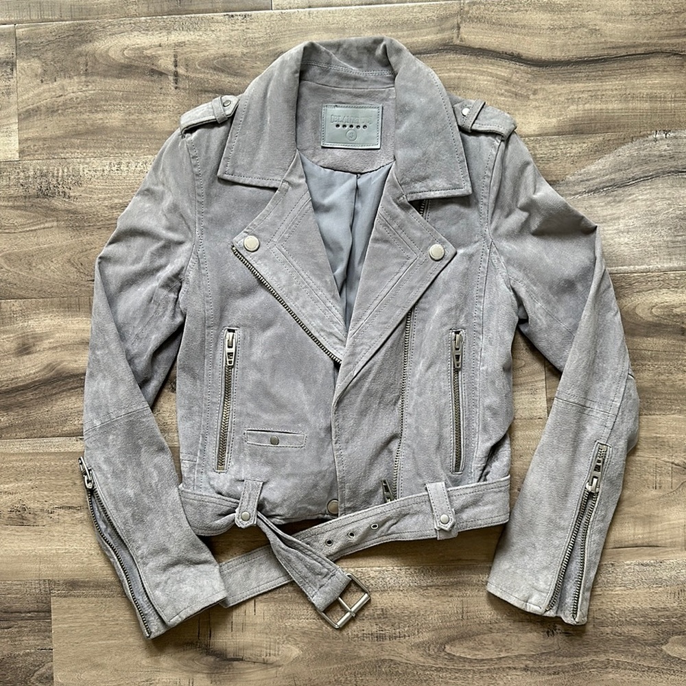 GREY women’s suede jacket